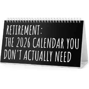 Funny Retirement Gifts for Women Men,Desk Calendar 2026 with Gag Card,Coworker Leaving Going Away Goodbye Farewell Gifts for Coworkers,Woman,Friends,Boss,Teacher,Employee,Count Down Desk Calendar Decor in Saudi Arabia