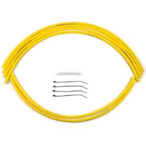 طقم خرطوم تنفيس المكربن ​​المتوافق مع 1987-2006 Yamaha Banshee 350 Mikuni Keihin Carb (4 مم مصارف وعاء ما بعد البيع، أحمر نووي صلب) in Kuwait