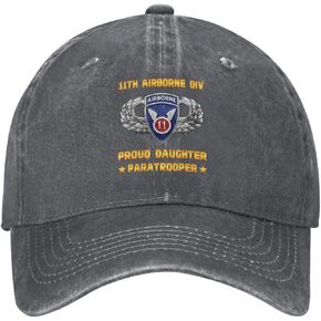 Proud Daughter of 11th Airborne Division Us Paratrooper Stylish Carbon-Colored Water-Resistant Denim Cowboy Hat Outdoor Adventures All Seasons8 in Kuwait
