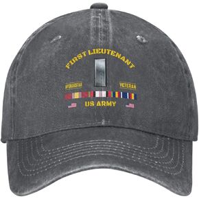Us First Lieutenant Rank Insignia Emblem(1lt, O‑2) Afghanistan War Veteran Stylish Carbon-Colored Water-Resistant Denim Cowboy Hat Outdoor Adventures All Seasons3 in Saudi Arabia