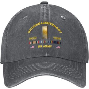 Us Second Lieutenant Rank Insignia Emblem(2lt, O‑1) Iraq War Veteran Stylish Carbon-Colored Water-Resistant Denim Cowboy Hat Outdoor Adventures All Seasons9 in Kuwait