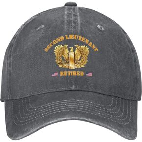 Us Second Lieutenant Rank Insignia Emblem(2lt, O‑1) Retired Stylish Carbon-Colored Water-Resistant Denim Cowboy Hat Outdoor Adventures All Seasons6 in Kuwait