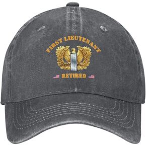 Us First Lieutenant Rank Insignia Emblem(1lt, O‑2) Retired Stylish Carbon-Colored Water-Resistant Denim Cowboy Hat Outdoor Adventures All Seasons7 in Kuwait