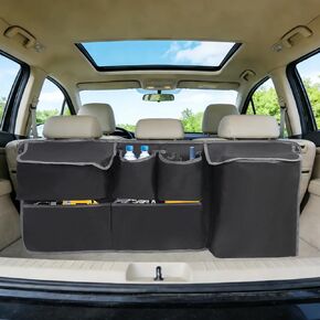 Hanging Car Trunk Organizer,A Car Organizers And Storage For Backseat, Sturdy Trunk Organizer Car Accessories With 5 Pockets Sutable For SUV/MPV/Truck, Large Capacity Back Seat Organizer in Saudi Arabia