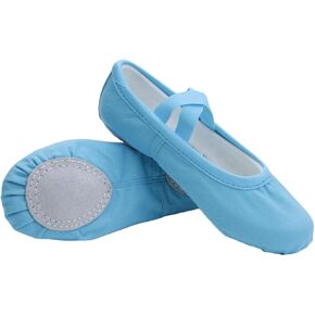 Canvas Ballet Shoes Girls Ballet Slippers No-Tie Boys Dance Shoes Dance Shoes for Toddler/Little Kid/Big Kids in Kuwait