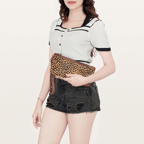 American Darling Clutch Hair on Genuine Leather Western Women Bag Handbag Purse | Cute in Saudi Arabia