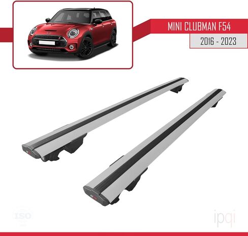 ضبط RE&AR لميني كلوبمان 2016-2020 رفوف السقف شريط متقاطع مع أقفال مفاتيح Alu Gray in Saudi Arabia