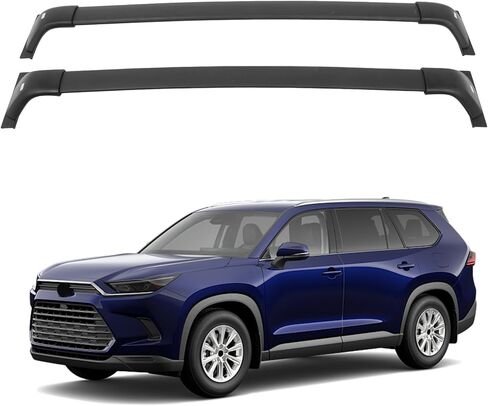 SCITOO Roof Rack Cross Bar for Toyota for Grand Highlander 2024-2025 220LBS Cargo Bars Black in Saudi Arabia