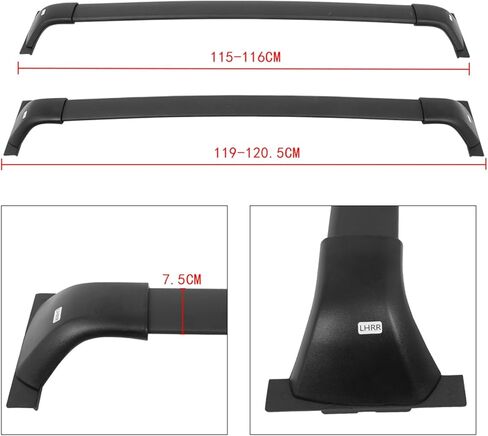 SCITOO Roof Rack Cross Bar for Toyota for Grand Highlander 2024-2025 220LBS Cargo Bars Black in Saudi Arabia