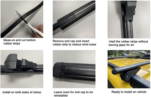 BRIGHTLINES 53" All Black Lockable Universal Cross Bars Roof Racks & Two Pairs Foldable Kayak Racks for Kayaks, Canoe, SUP in Saudi Arabia