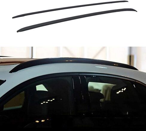 2Pieces Fits for BMW X4 G02 2019 2020 2021 2022 Aluminum Black Roof Rail Roof Rack Side Rail Bar in Saudi Arabia