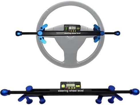 Car Steering Wheel Aligner, Digital Adjustable Steering Wheel Level, 19-37cm Diameter Range, ±90° Measuring Range, for Cars Repair in Saudi Arabia