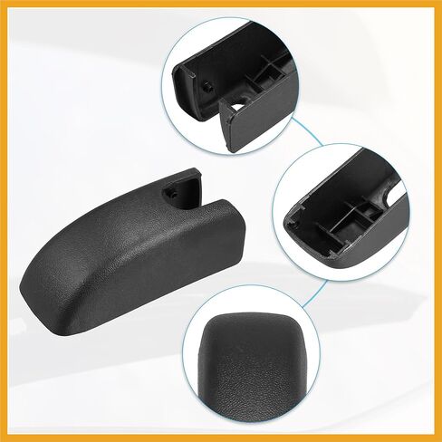 غطاء غطاء ذراع الممسحة الخلفية مناسب لسيارة جيب جراند شيروكي - عبوة من قطعة واحدة بديلة من المواد المتينة باللون الأسود in Kuwait