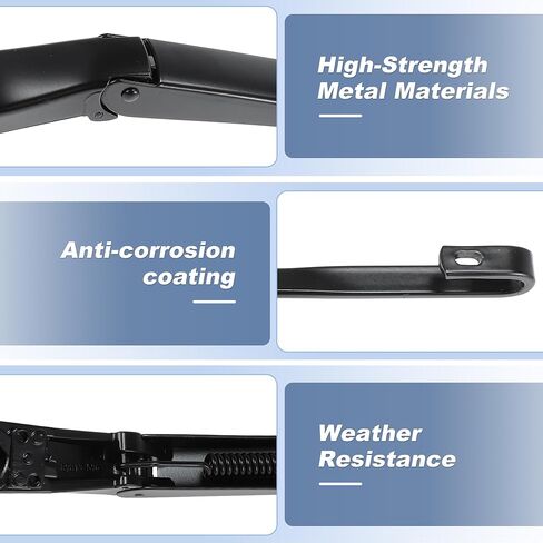 1 Pair Windshield Wiper Arm Fit for Dodge for Ram 1500 2500 3500 2003-2004 LH and RH Wiper Arm No.42884/42885/55077133AA in Saudi Arabia