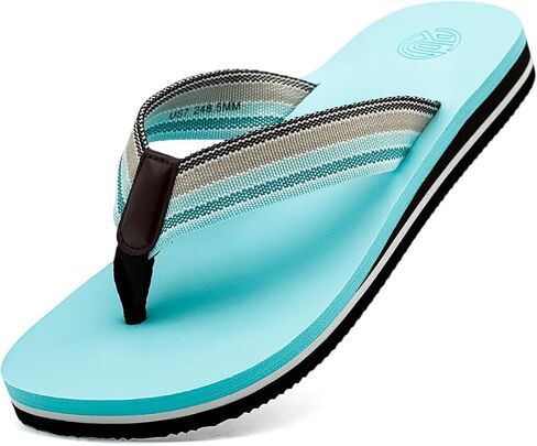 Flip Flops for Women-Arch Support Woven Strap Yoga Mat Cushion Lightweight Slip On Sandals for Summer Beach Indoor Outdoor in Saudi Arabia