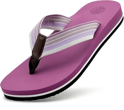 Flip Flops for Women-Arch Support Woven Strap Yoga Mat Cushion Lightweight Slip On Sandals for Summer Beach Indoor Outdoor in Saudi Arabia