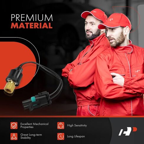 A-Premium A/C High Side Pressure Switch [2 Pins] Compatible with International Harvester 5000 1997-2000/2002, 5070 1997-2000, 9600 1994-1996, 9700, 9800 SBA, 9900, 9900 SFA, 9900i, 9900i SFA, 9900ix in Saudi Arabia