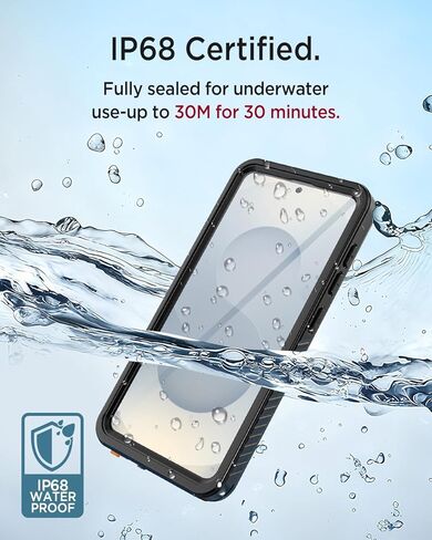 Miimall for Samsung Galaxy S24 Plus Case Waterproof, [IP68 Underwater][14FT Military Dropproof] [Built-in Camera Lens & Screen Protector] [Dustproof] Full Body Shockproof Phone Case for S24 Plus in Kuwait