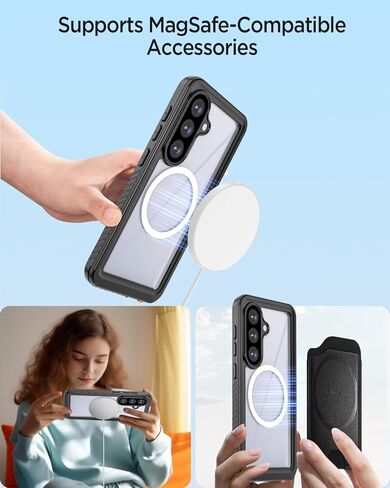 Miimall for Samsung Galaxy S24 Plus Case Waterproof, [IP68 Underwater][14FT Military Dropproof] [Built-in Camera Lens & Screen Protector] [Dustproof] Full Body Shockproof Phone Case for S24 Plus in Kuwait