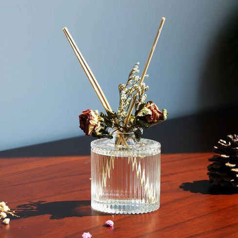 UCC Reed Diffuser Set, 3.38 oz Silver Mountain Spring Premium Scented Diffuser with Flower Sticks Home Fragrance Reed Diffuser for Bathroom Shelf Decor in Kuwait