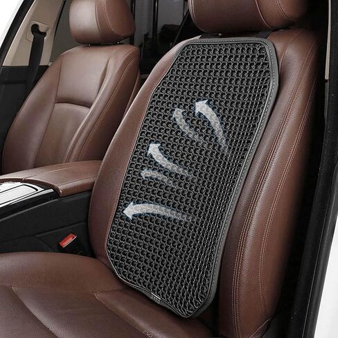 New Summer Vented Cooling Air Mesh Seat Cushion Pad for Car,Universal Ventilated Breathable Seat Cover Fits Car SUV Truck Van Pickup of Driving Seat for Men Women (Black-BackCushion-1PCS) in Saudi Arabia