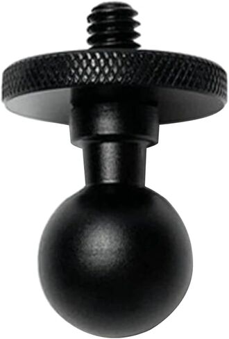 Black Motorcycle Mobile Phone Holder Mounts 17mm Ball Base 1/4 Camera Screw Adapter Motorcycle Mount Base Accessories 17mm Ball Mount Adapter Base Phone Holder It is suitable for motorcycles in Saudi Arabia