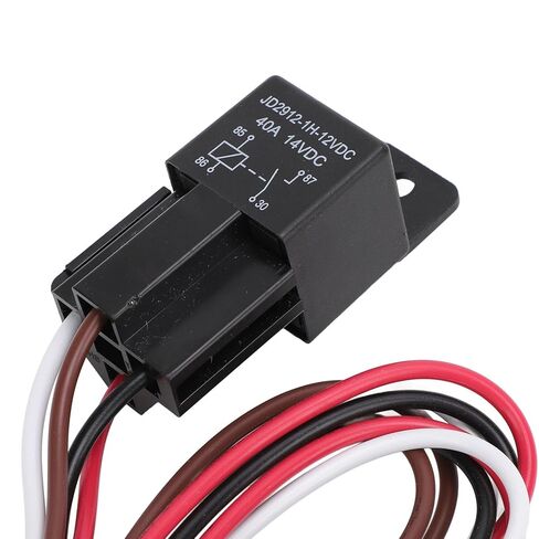 Dual Electric Fan Wiring Kit 12VDC for 10-16 Inch Fans, 185°F ON 175°F Off Thermostat Relay - Universal Cooling Fan Controller, Easy Installation for Automotive Radiator System in Kuwait
