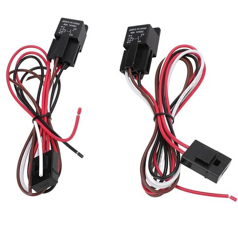 Dual Electric Fan Wiring Kit 12VDC for 10-16 Inch Fans, 185°F ON 175°F Off Thermostat Relay - Universal Cooling Fan Controller, Easy Installation for Automotive Radiator System in Kuwait