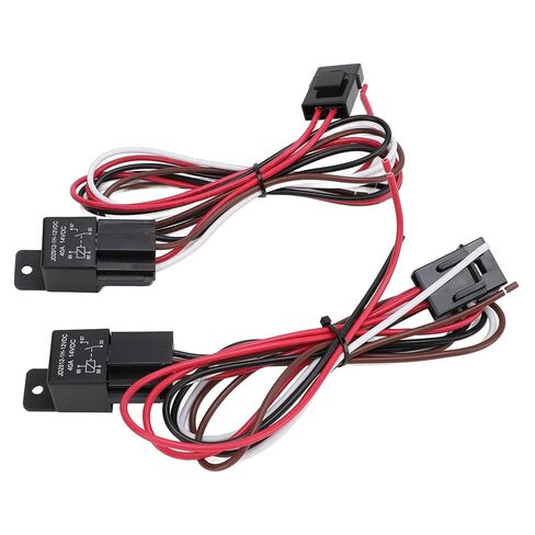 Dual Electric Fan Wiring Kit 12VDC for 10-16 Inch Fans, 185°F ON 175°F Off Thermostat Relay - Universal Cooling Fan Controller, Easy Installation for Automotive Radiator System in Kuwait