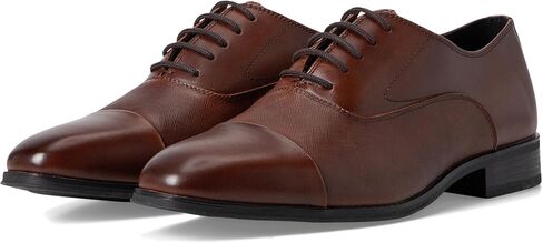 Calvin Klein Men's Drew Loafer Flat, Dark Brown Leather, 7 in Saudi Arabia