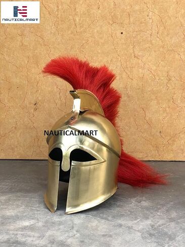 NauticalMart Armor Halloween Costume Wearable Muscle Armor with Corinthian Helmet Golden in Saudi Arabia