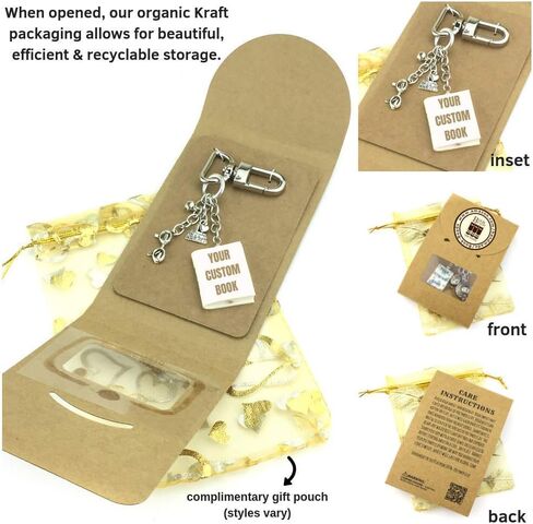 Alexander Hamilton Clay Mini Book Bag Purse Backpack Clip Key Chain Swivel Clasp Lock Luggage Tag in Kuwait