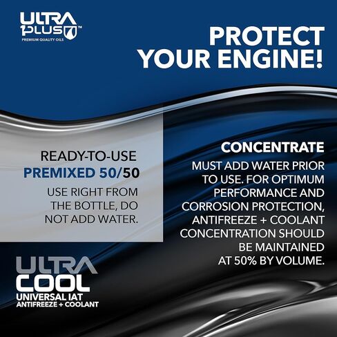 Ultra1Plus Antifreeze Coolant - UltraCool Universal PREMIXED 50/50 - Ready to Use Coolant - Gallon in Kuwait