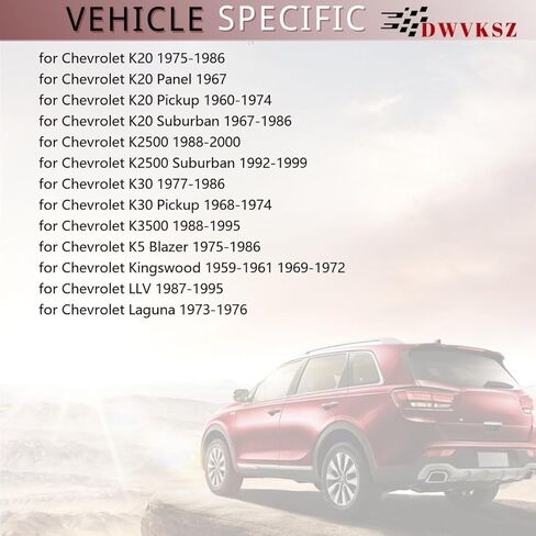 محمل قابض الضاغط A/C لسيارة شيفروليه K2500 4.3L 1988 1989 1990 1991 1992 1993 1994 1995، لـ K30 Pickup 4.1L 1968 1969 1970 1971 1972 1973 1974 يستبدل # 8131911، B907257، (1x) in Saudi Arabia