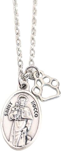 St Rocco Necklace - Catholic Patron Saint of Dogs - Confirmation Gifts for Boys and Girls in Kuwait