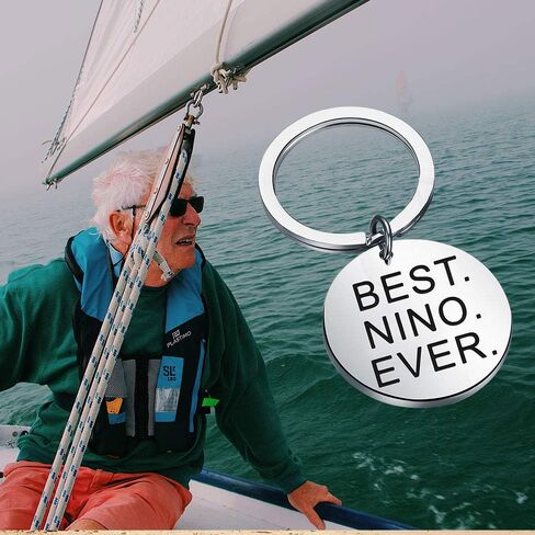 MAOFAED Nino Present Nino Keychain Nino Jewelry هدية عيد الأب أفضل هدية نينو على الإطلاق للعراب المكسيكي الإسباني (أفضل نينو على الإطلاق) in Saudi Arabia