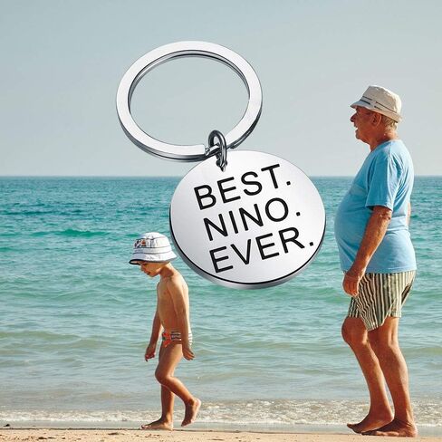 MAOFAED Nino Present Nino Keychain Nino Jewelry هدية عيد الأب أفضل هدية نينو على الإطلاق للعراب المكسيكي الإسباني (أفضل نينو على الإطلاق) in Saudi Arabia