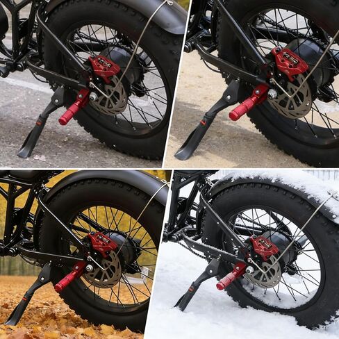 Upgraded Passenger Foot Pegs for Ridstar Q20, Bicycle Bike Pegs, 90 Degree Foldable M8 Bolts Aluminum Alloy Footpegs Foot Rest Pedals for Ridstar Q20, Rearsets Foot Rest(Red Foldable) in Saudi Arabia