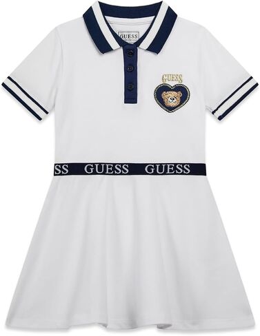Guess Girls' Eco Short Sleeve Piquet Dress in Saudi Arabia