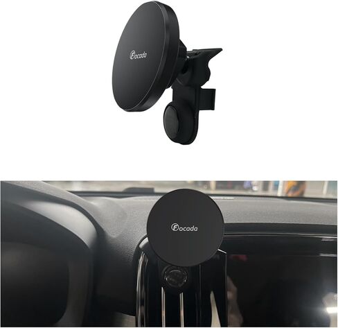 حامل هاتف السيارة لفولفو XC40 2018-2024 حامل هاتف MagSafe خاص بالمركبة يدور 360 درجة، حامل إبزيم مغناطيسي للوحة القيادة متوافق مع هواتف MagSafe، ملحقات السيارة الداخلية in Kuwait