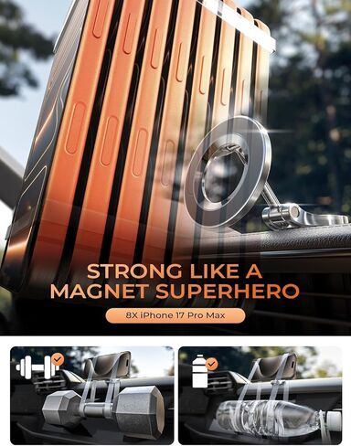 Magnetic Car Mount for for MagSafe, Extra Small Ultra Magnetic Phone Holder for Car Dashboard, Car Phone Holder, Car Accessories for Women Men, Fit for iPhone17 Pro/Air/Max 16 15 14 13 in Saudi Arabia