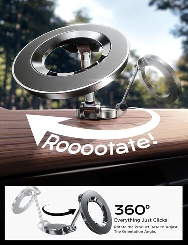 Magnetic Car Mount for for MagSafe, Extra Small Ultra Magnetic Phone Holder for Car Dashboard, Car Phone Holder, Car Accessories for Women Men, Fit for iPhone17 Pro/Air/Max 16 15 14 13 in Saudi Arabia