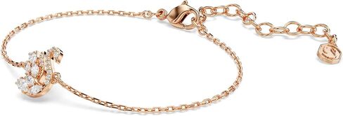 Swarovski Swan bracelet, Mixed cuts, Swan, White, Rose gold-tSwarovski One plated in Saudi Arabia