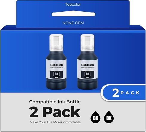 زجاجات إعادة تعبئة الحبر 542 ET-5800 ET-5150 ET-5850 ET-5880 بديلة لإبسون 542 زجاجات إعادة تعبئة الحبر تعمل لـ EcoTank Pro ET-5800 ET-5150 ET-16600 ET-16650 ET-5170 ET-5180 Workforce ST-C8000 ST -C8090 in Kuwait