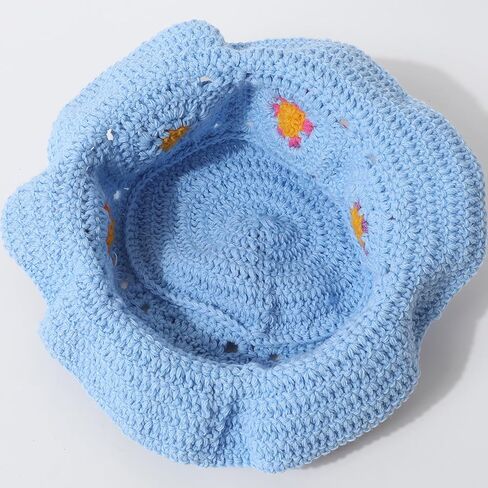 Crochet Bucket Hats for Women Fashionable Womens Beanie Cute Winter Hats Knit Hat for Women in Saudi Arabia