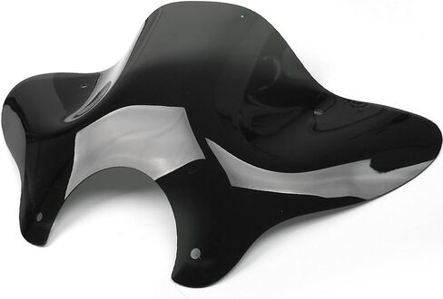 PSLER 7/8" الزجاج الأمامي للطراد مع مجموعة تركيب للدراجات النارية العالمية (أسود) in Kuwait