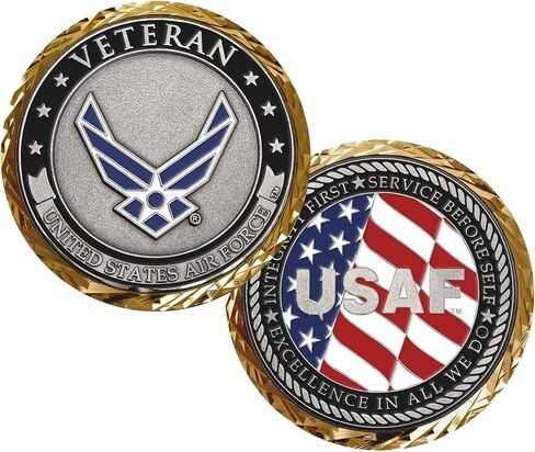 MEDALS OF AMERICA EST. 1976 U.S. Air Force Veteran Challenge Coin in Saudi Arabia