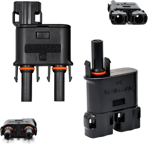 موصل فرع الطاقة الشمسية، موصل Y IP68 1500V طرف نحاسي صلب في سلسلة الطاقة الشمسية الكهروضوئية أو الدوائر المتوازية، زوج واحد FMMM+MFFF in Kuwait