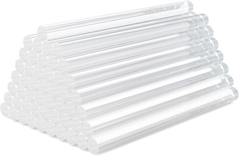 100 عبوة من أعواد الصمغ الساخنة الشفافة - بطول 10.16 سم × 0.43 بوصة 7/16 من أعواد الصمغ الساخنة بالحجم الكامل للنسيج والخشب والمعادن والزجاج والبلاستيك والزهور in Kuwait