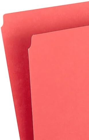 Staples File Folder, Letter Size, Straight‑Cut Tab, Red, Durable Paper Stock, 200/Carton in Saudi Arabia